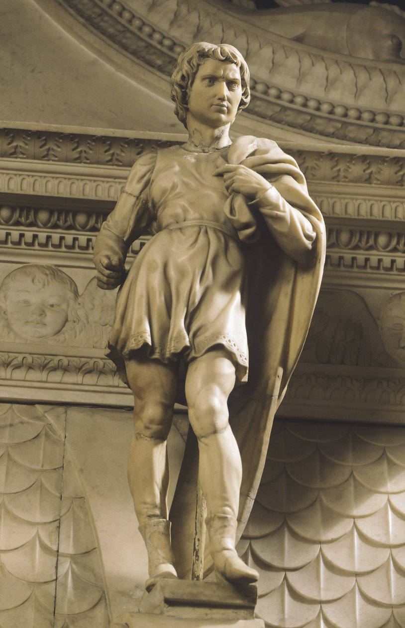 St Proculus, av Michelangelo (1475-1564), San Domenico-kyrkan i Bologna, Emilia Romagna av Michelangelo Buonarroti