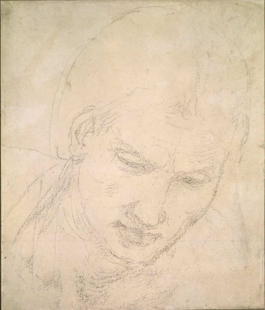 Studie av ett huvud, c1490-1560 av Michelangelo Buonarroti