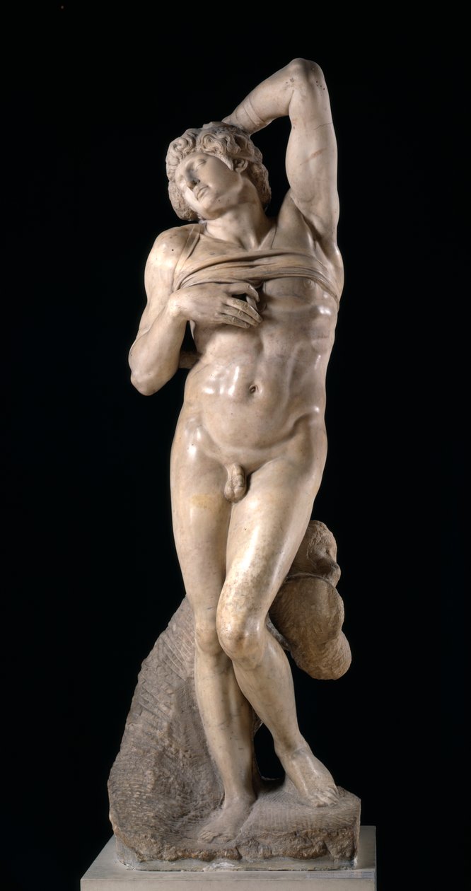 Den döende slaven, 1513-1515 av Michelangelo Buonarroti