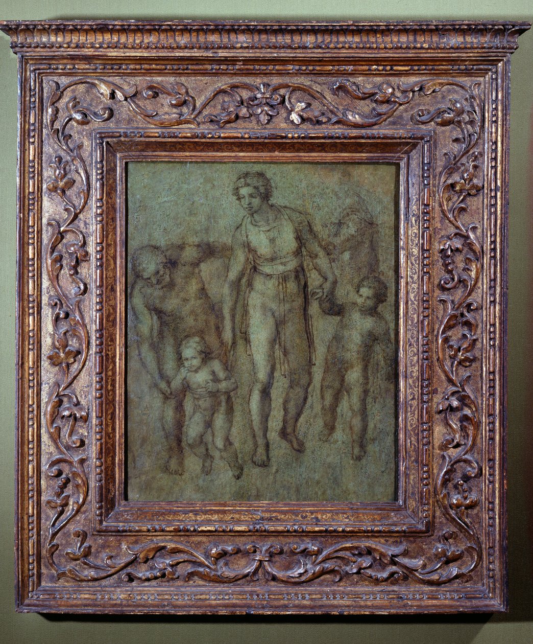 Den heliga familjen med Johannes Döparen, c1540 av Michelangelo Buonarroti