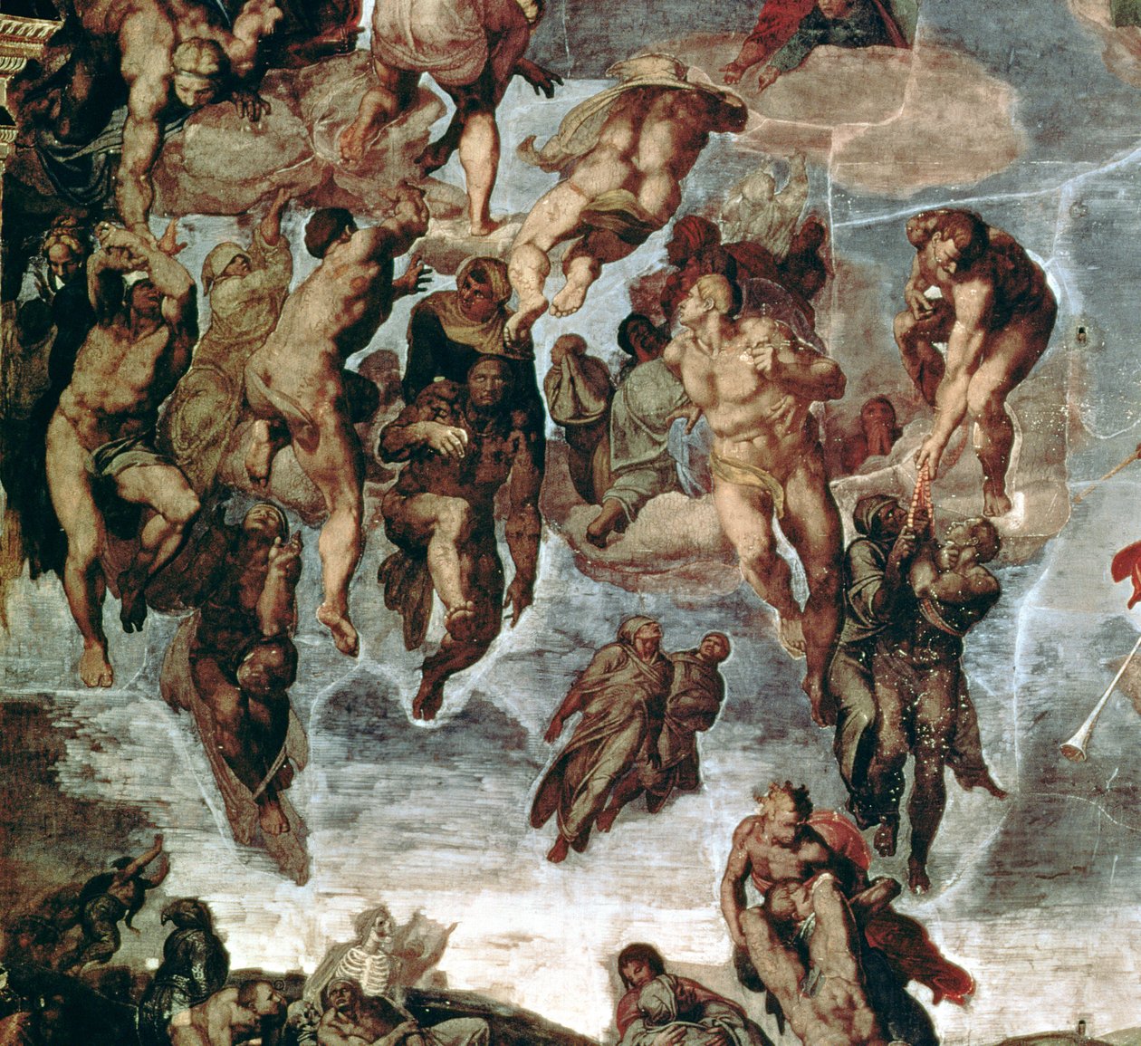 The Righteous Drawn up to Heaven, detalje fra 