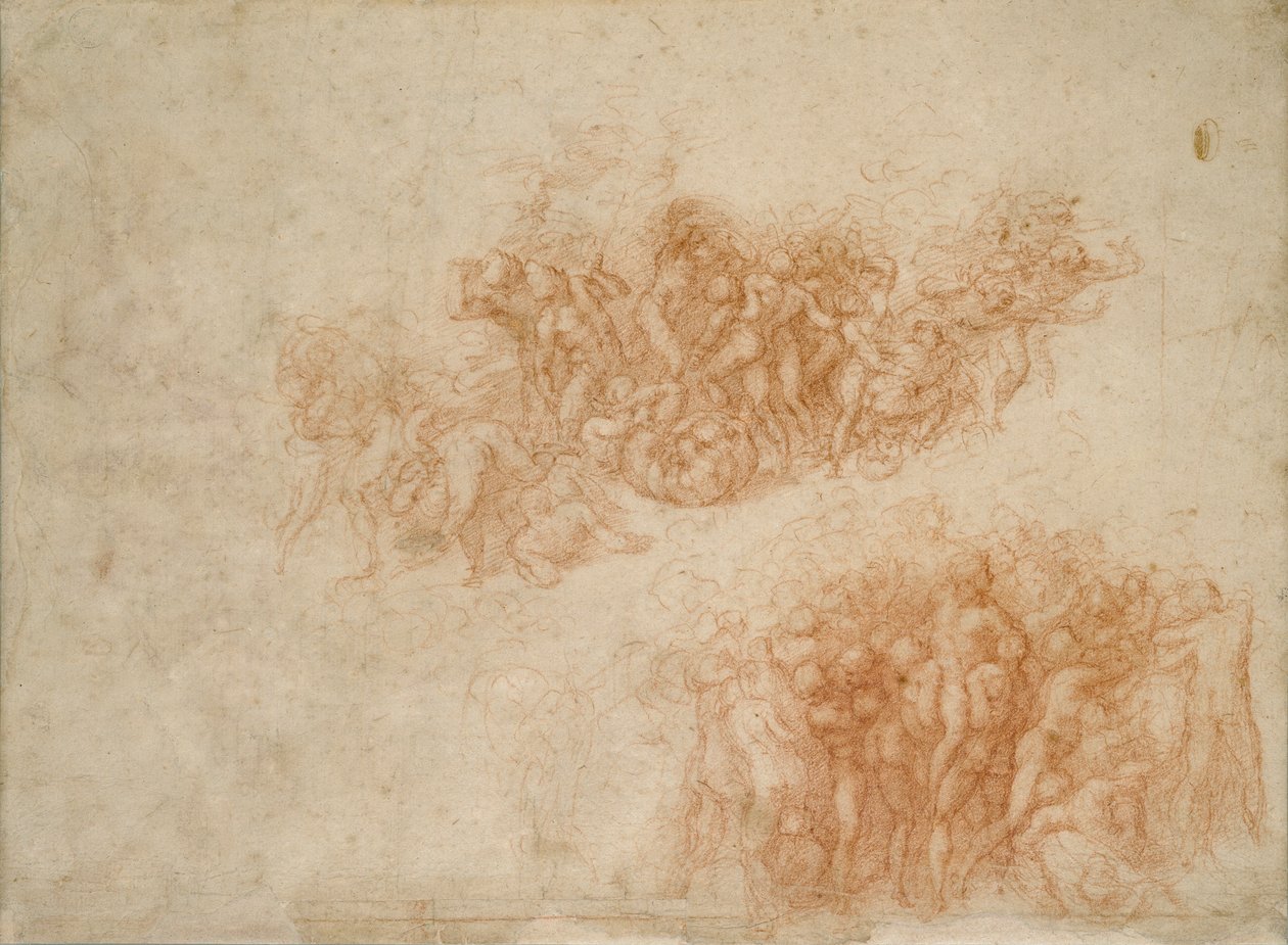 Dyrkan av den fräcka ormen, 1500-talet av Michelangelo Buonarroti