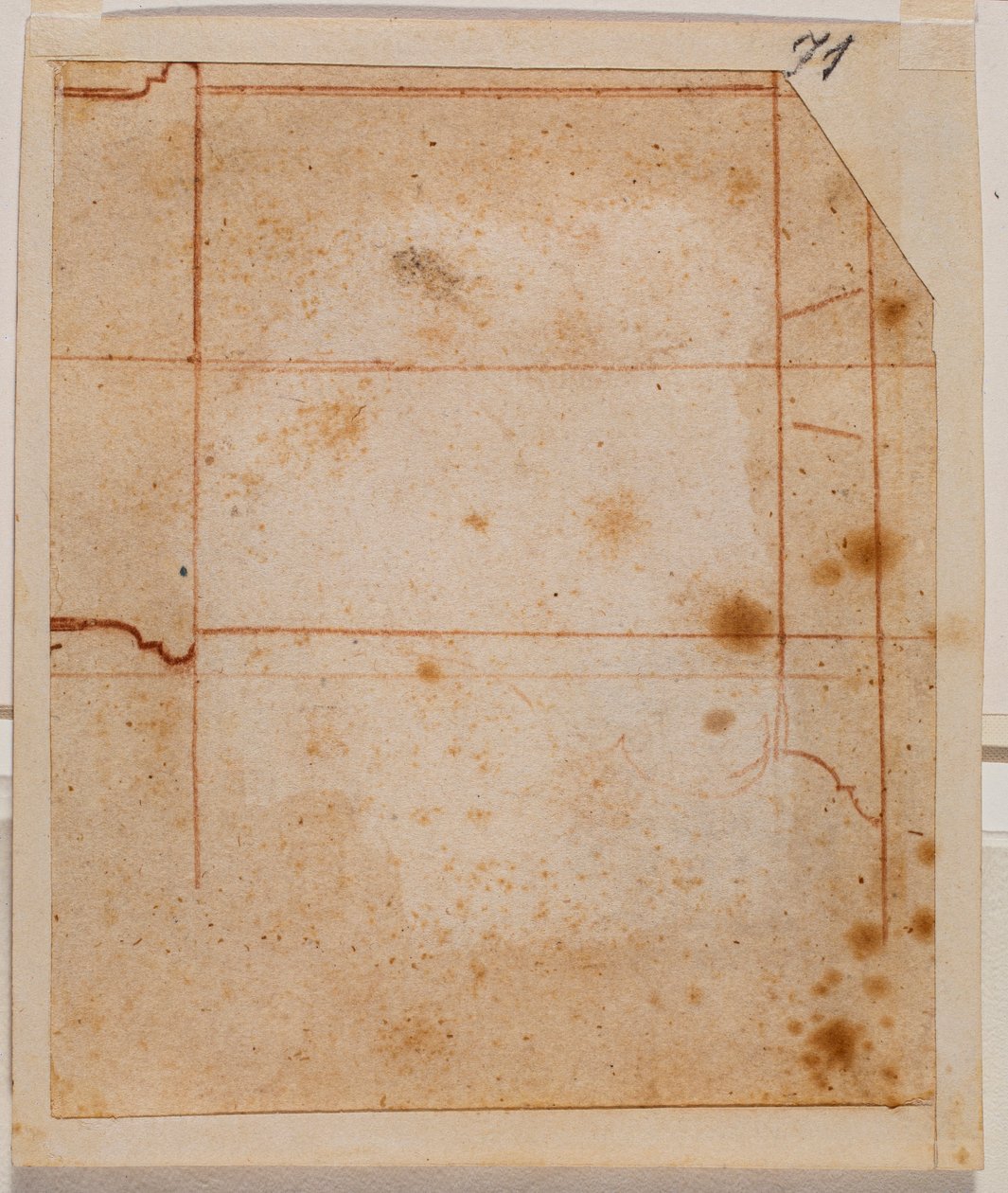 Vertikal sektion av kapitalet av Michelangelo Buonarroti