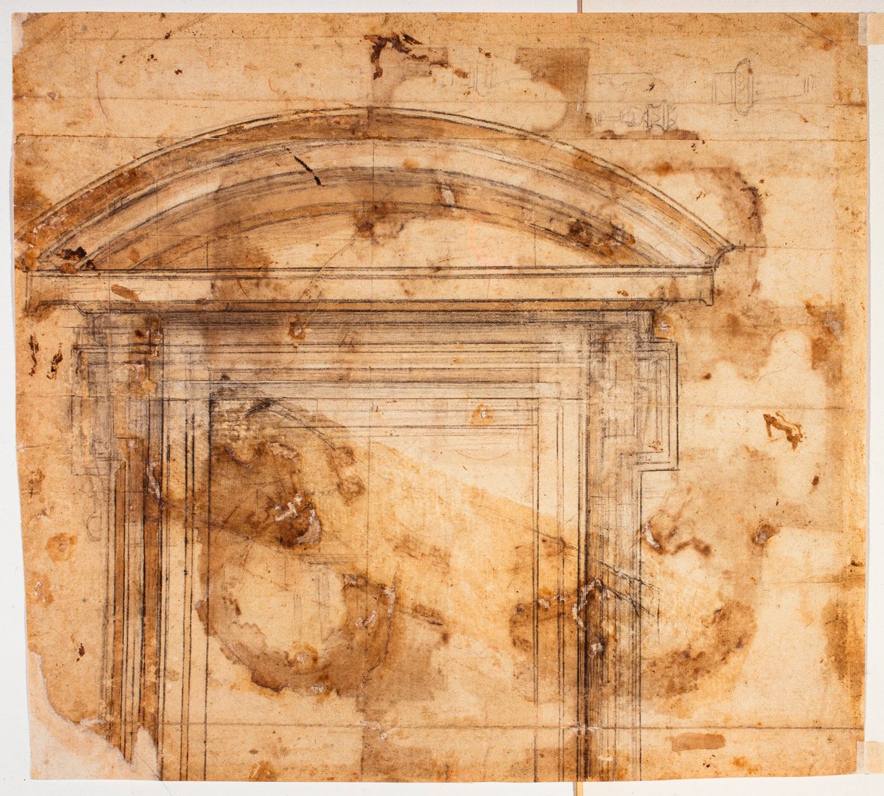 Fönsterskisser för San Giovanni dei Fiorentini av Michelangelo Buonarroti