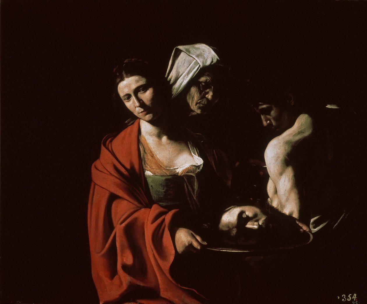 Salome med Johannes Döparens huvud, ca 1607. av Michelangelo Caravaggio