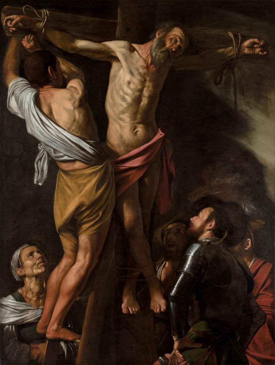 Korsfästelsen av den helige Andreas, 1600-talet. av Michelangelo Caravaggio