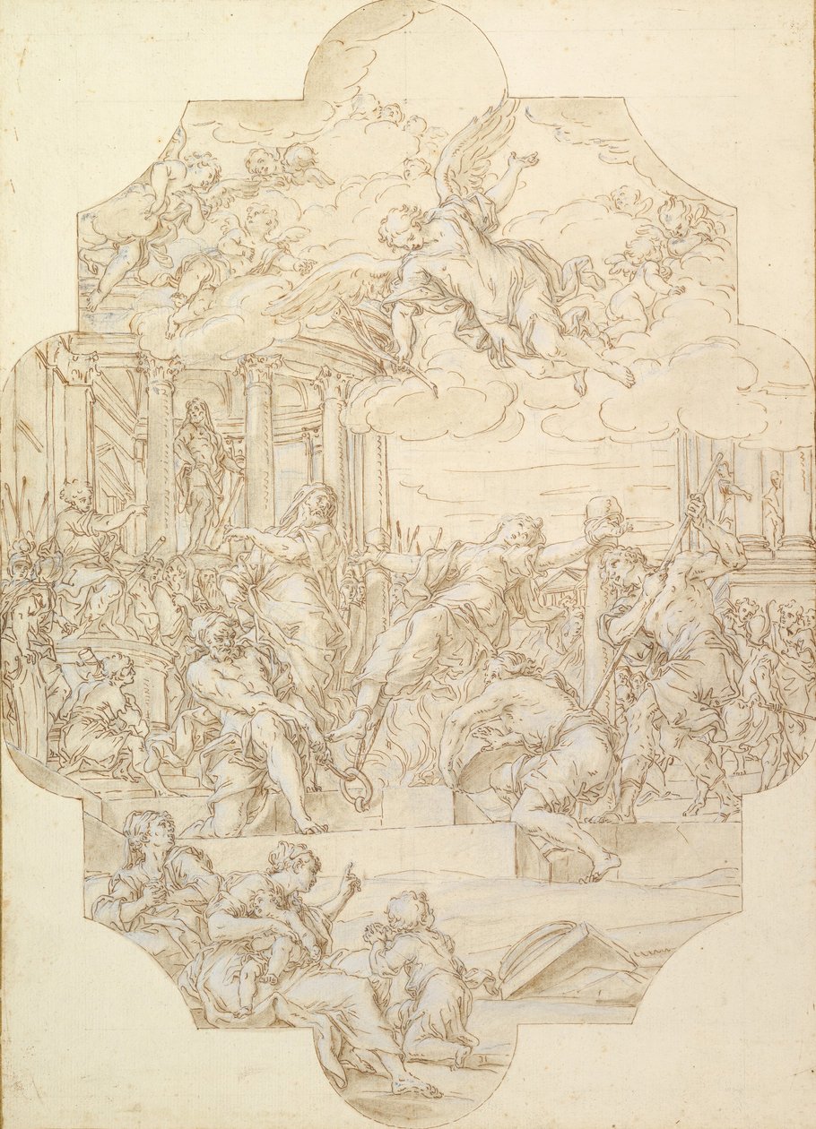 Sankta Anastasias martyrskap, 1721. av Michelangelo Cerruti
