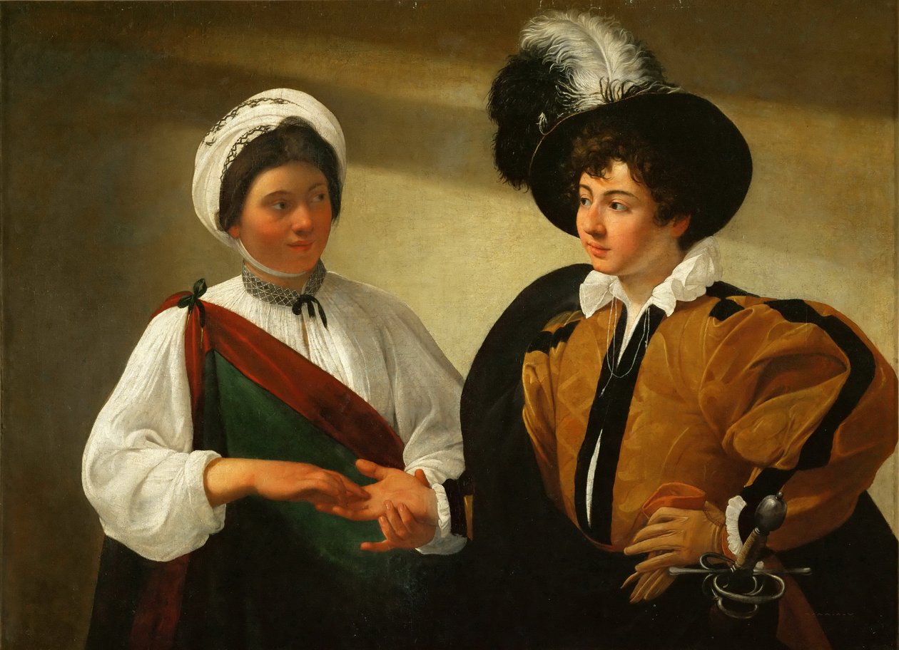 Spåmannen av Michelangelo Merisi Caravaggio