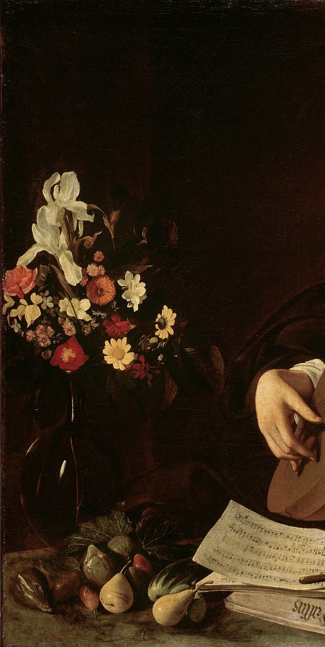 The Lute Player, ca 1595 (uppgift om 2639693) av Michelangelo Merisi Caravaggio