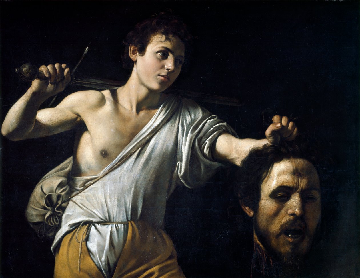 David med Goliats huvud, av Michelangelo Merisi da Caravaggio