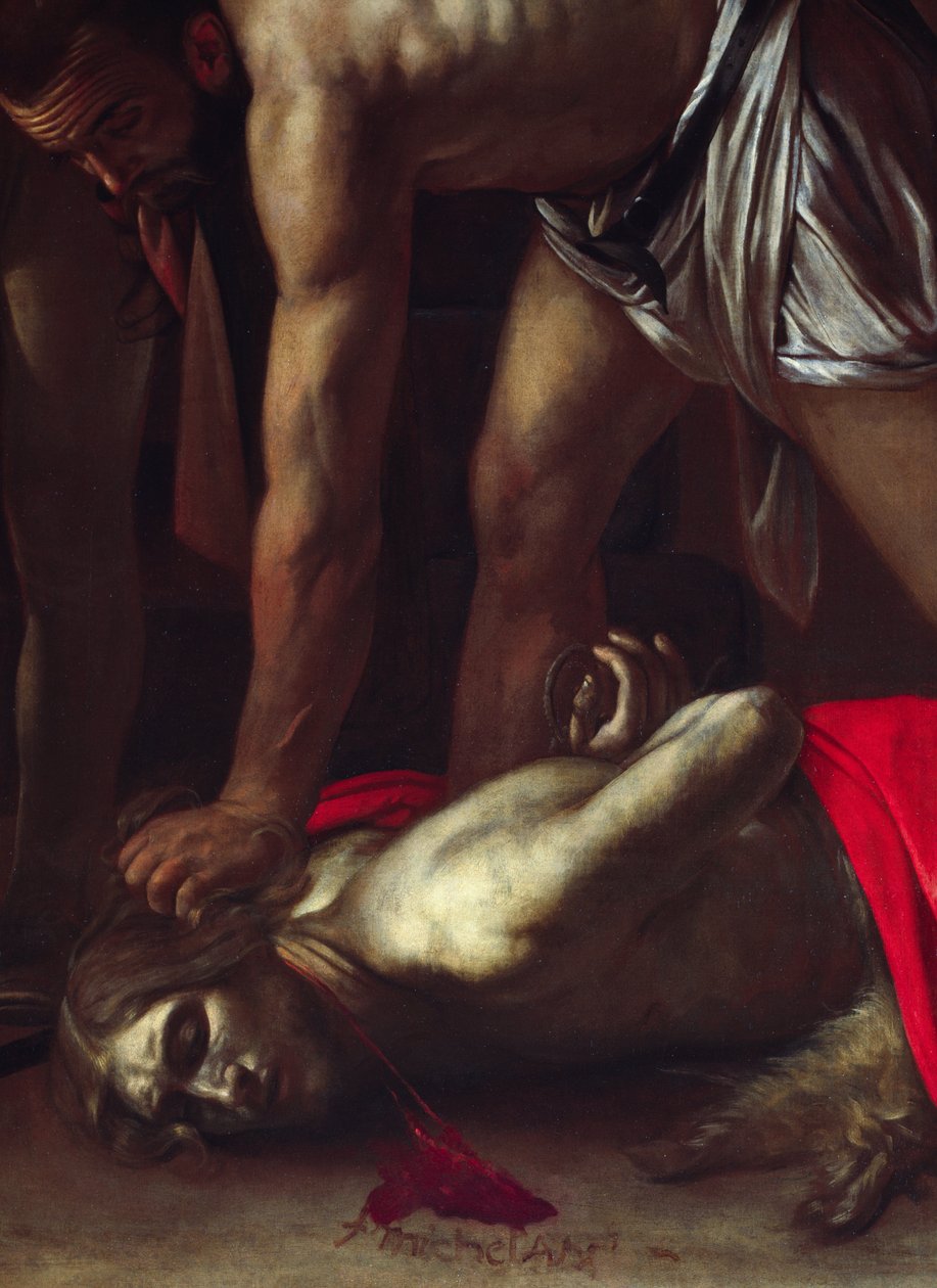Detalj av: "Dekolleringen av Johannes Döparen av Michelangelo Merisi da Caravaggio