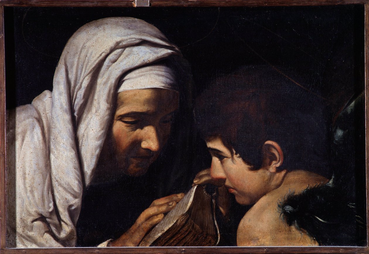 Saint Francesca Romana och ängeln (målning av Michelangelo Merisi da Caravaggio