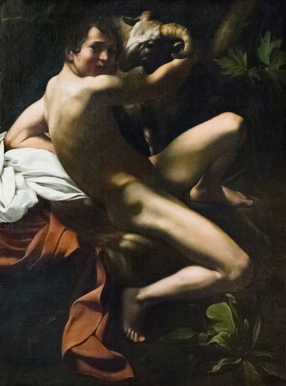 Johannes Döparen, Ungdom med en bagge av Michelangelo Merisi da Caravaggio