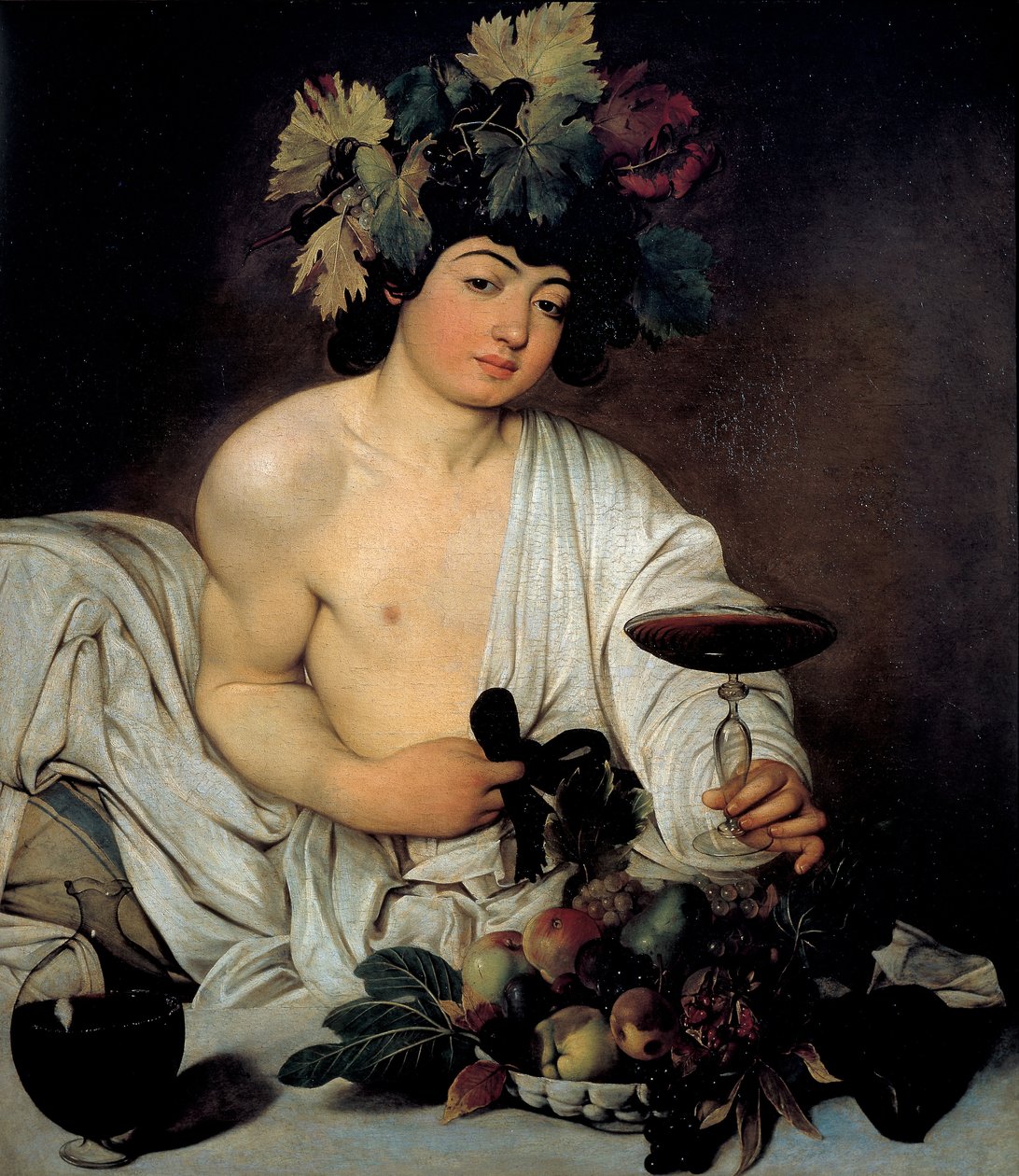 The Young Bacchus, ca 1596 (olja på duk) av Michelangelo Merisi da Caravaggio