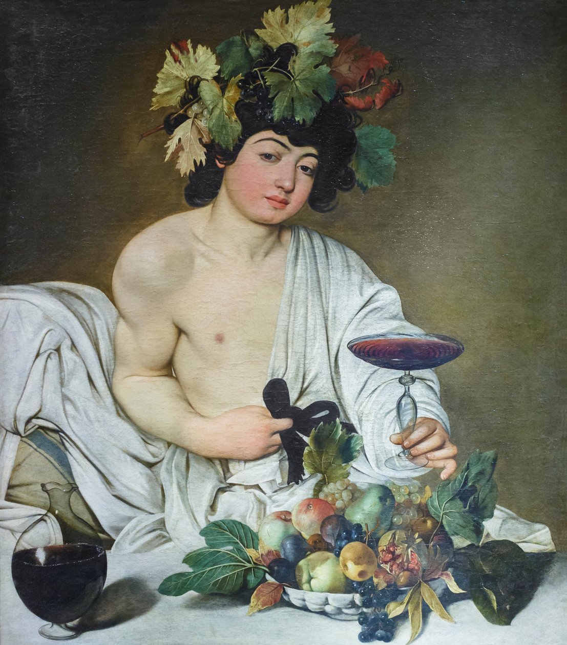 The Young Bacchus, ca 1596 (olja på duk) av Michelangelo Merisi da Caravaggio