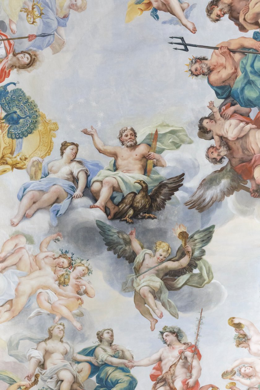 Bröllopet mellan Bacchus och Ariadne, detalj av Michelangelo Ricciolini