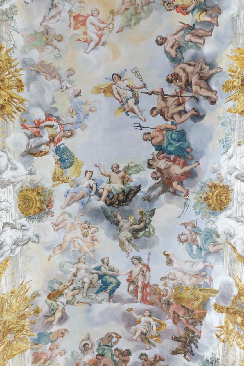 Bröllopet mellan Bacchus och Ariadne, detalj av Michelangelo Ricciolini