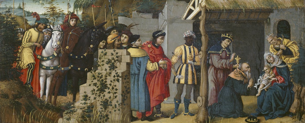 Tillbedjan av Magi, c.1500-10 av Michelangelo di Pietro Mencherini