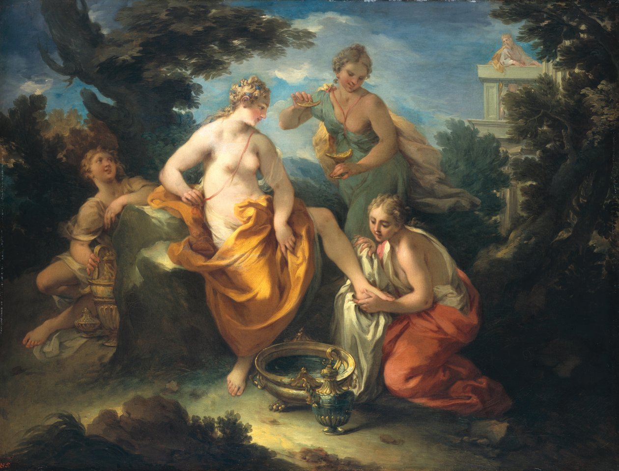 Bathsheba Bathing, 1729  av Michele Rocca