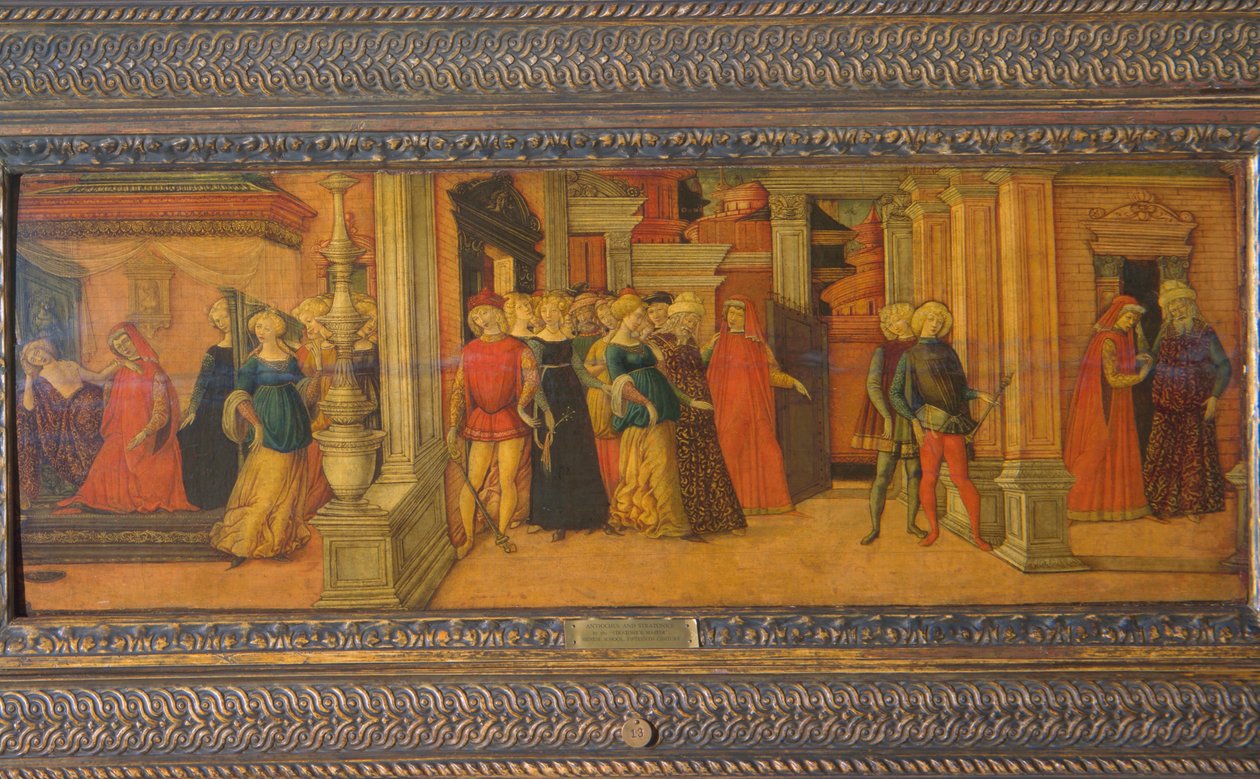 Antiochus och Stratonice, ca 1470 (tempera på panel) av Michele Ciampanti