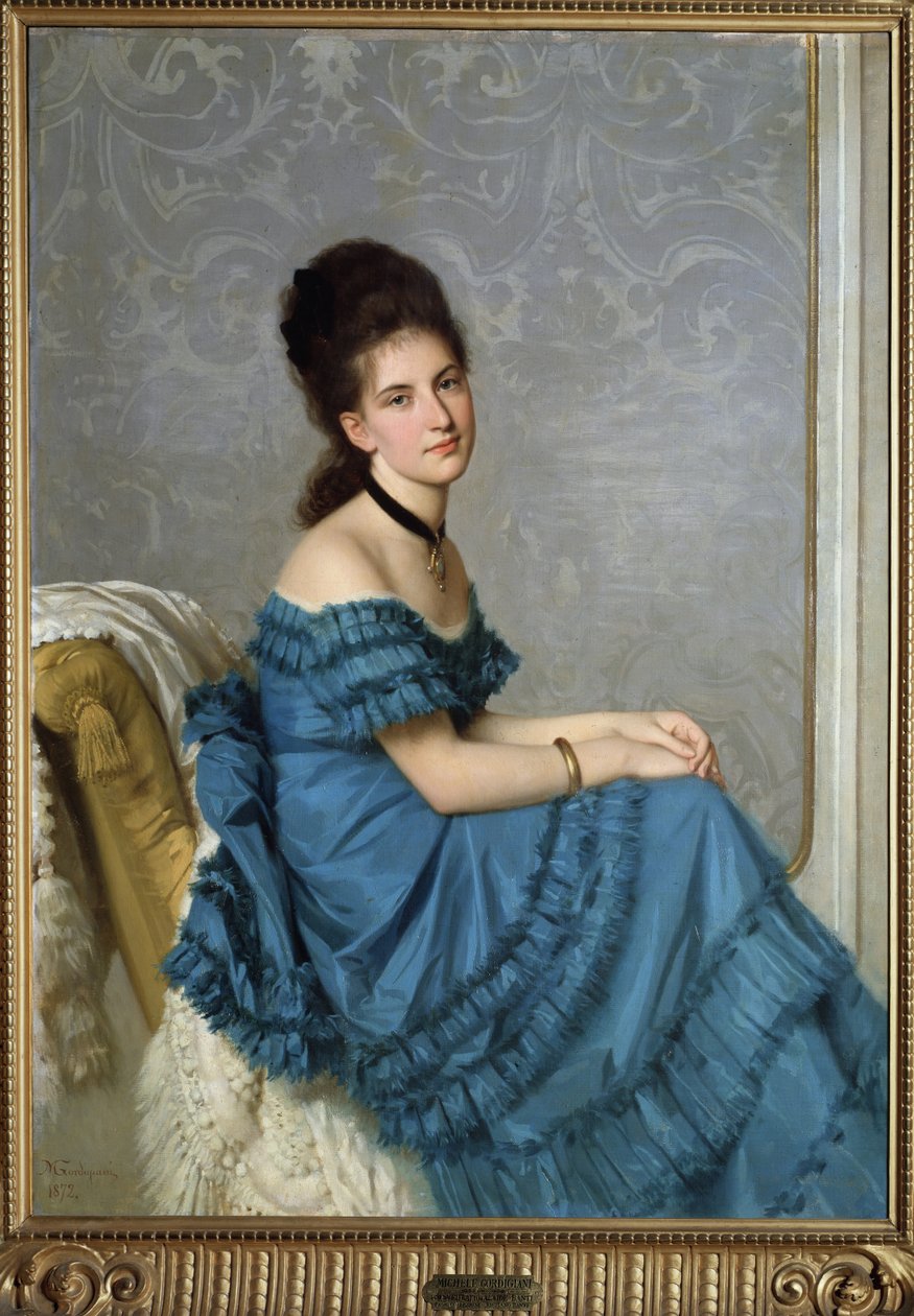 Porträtt av Alaide Banti, 1872 av Michele Gordigiani