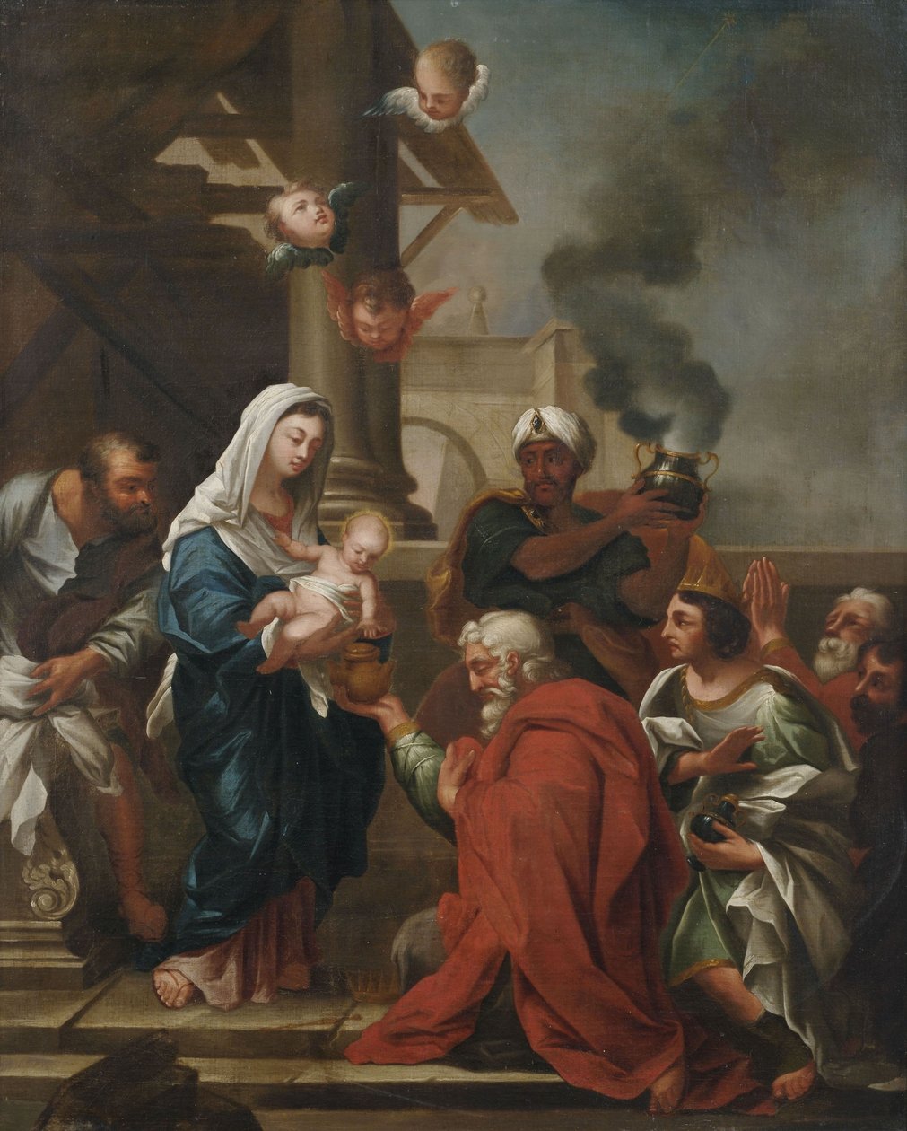 Adoration by the magi av Michele Rocca