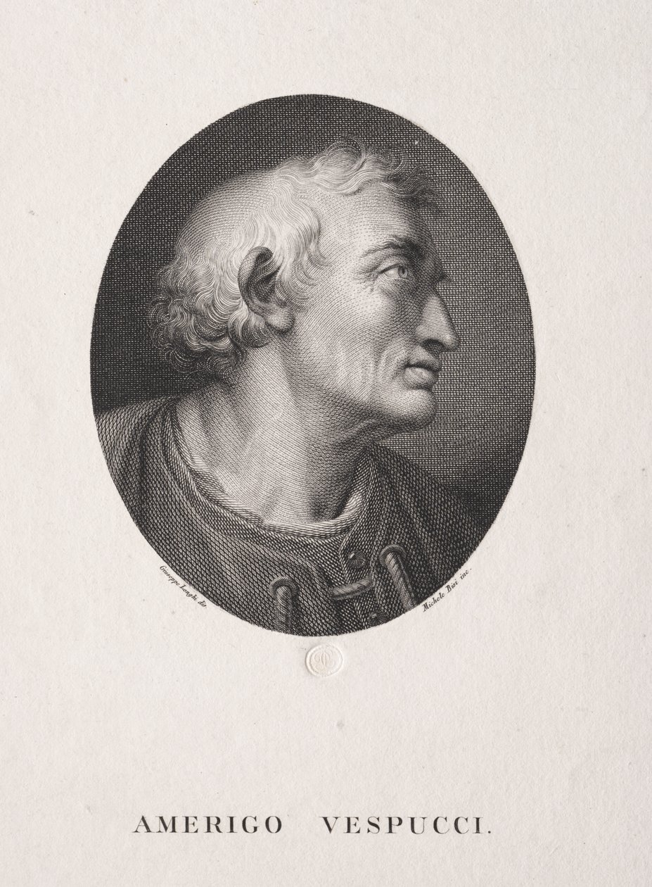Porträtt av Amerigo Vespucci av Michele Bisi