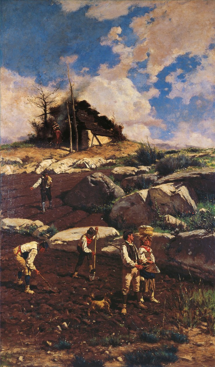 Arbetare på landet, av Michele Cammarano av Michele Cammarano