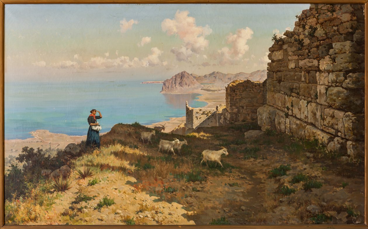 De cyklopiska murarna av Mount Erice av Michele Cortegiani