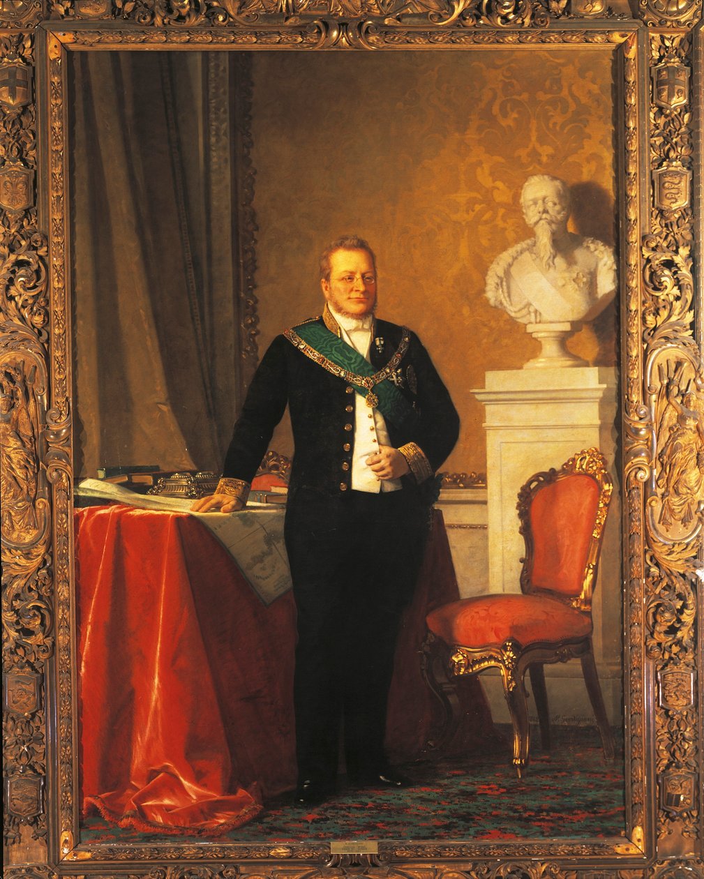 Porträtt av Camillo Benso, greve av Cavour (olja på duk) av Michele Gordigiani