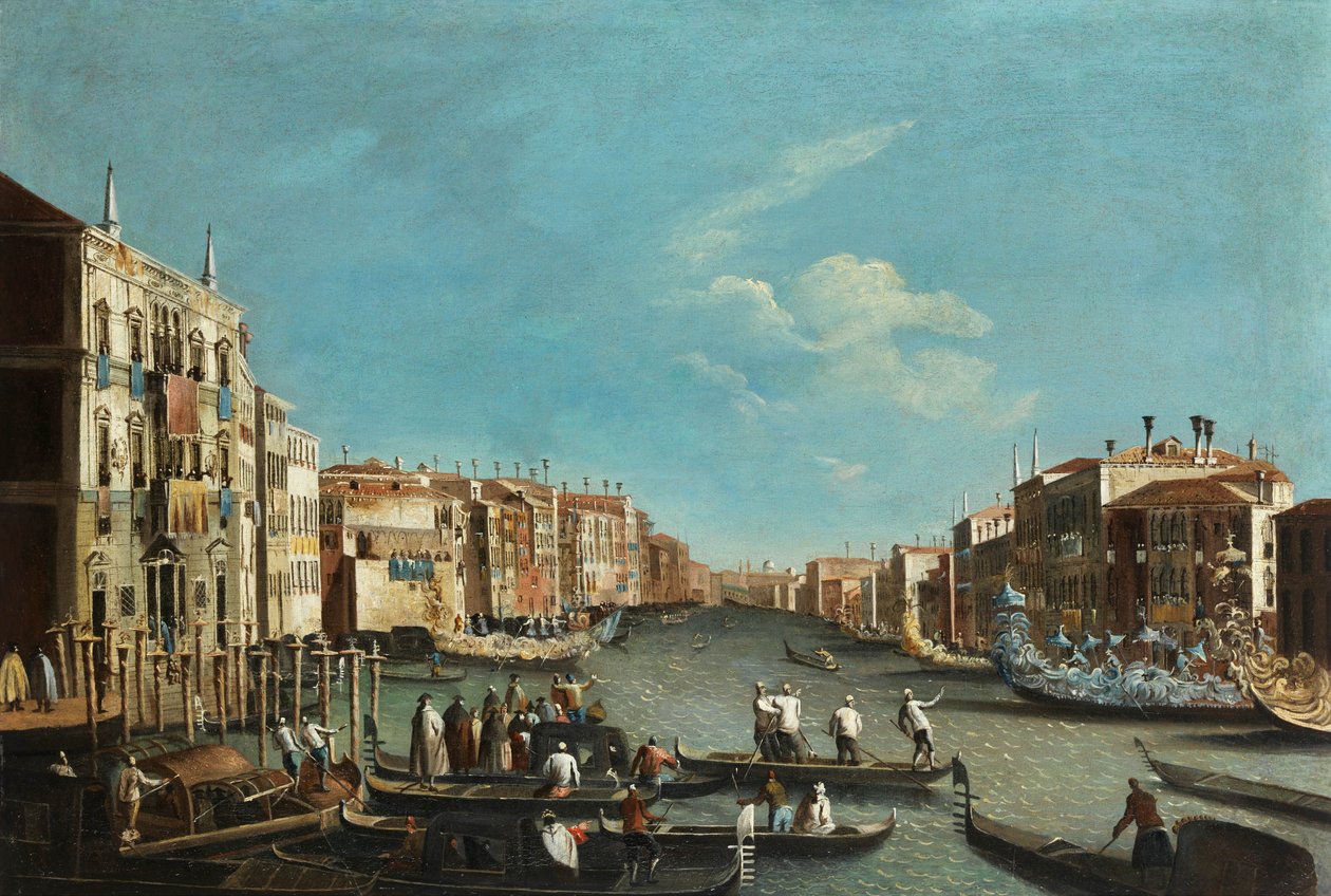 Michele Marieschi-festivalen på Canal Grande av Michele Marieschi
