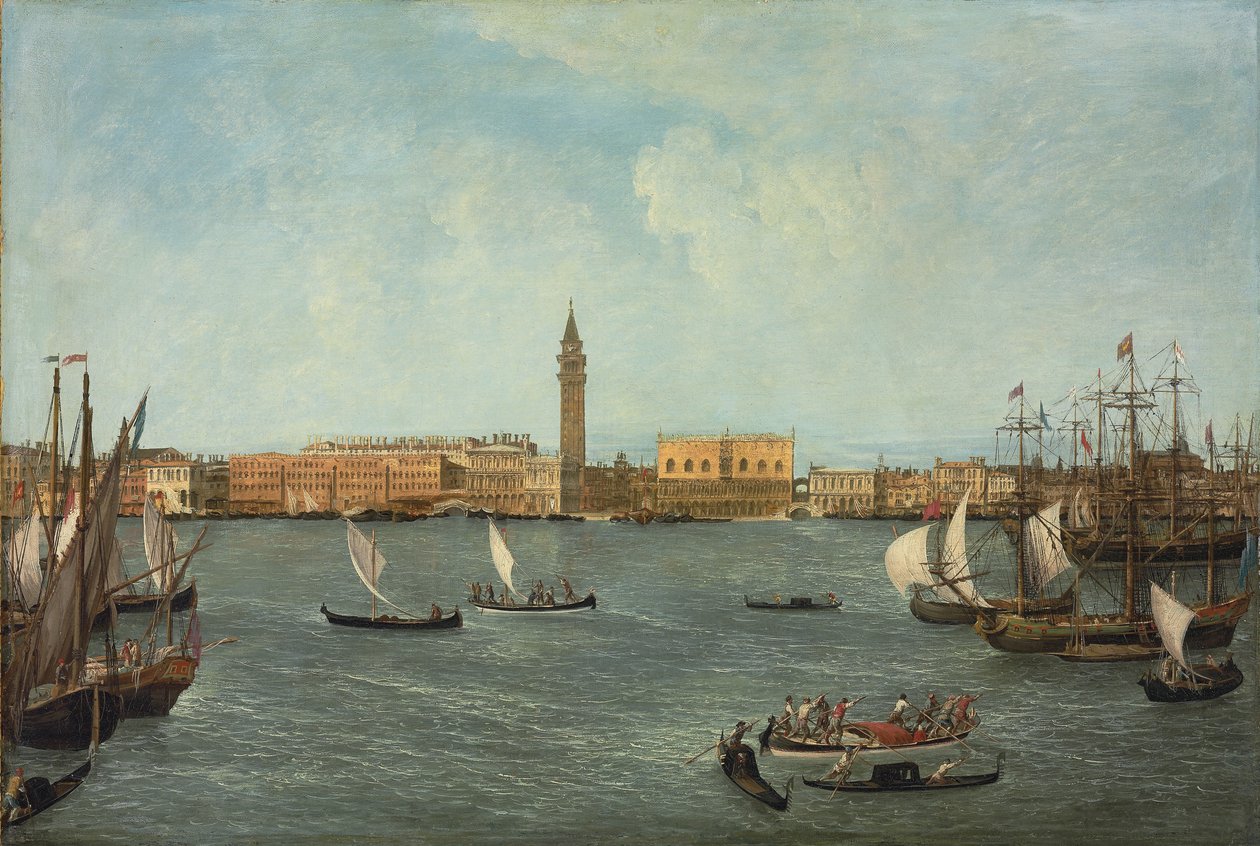 Bacino di San Marco, Venedig, med utsikt mot Molo av Michele Marieschi