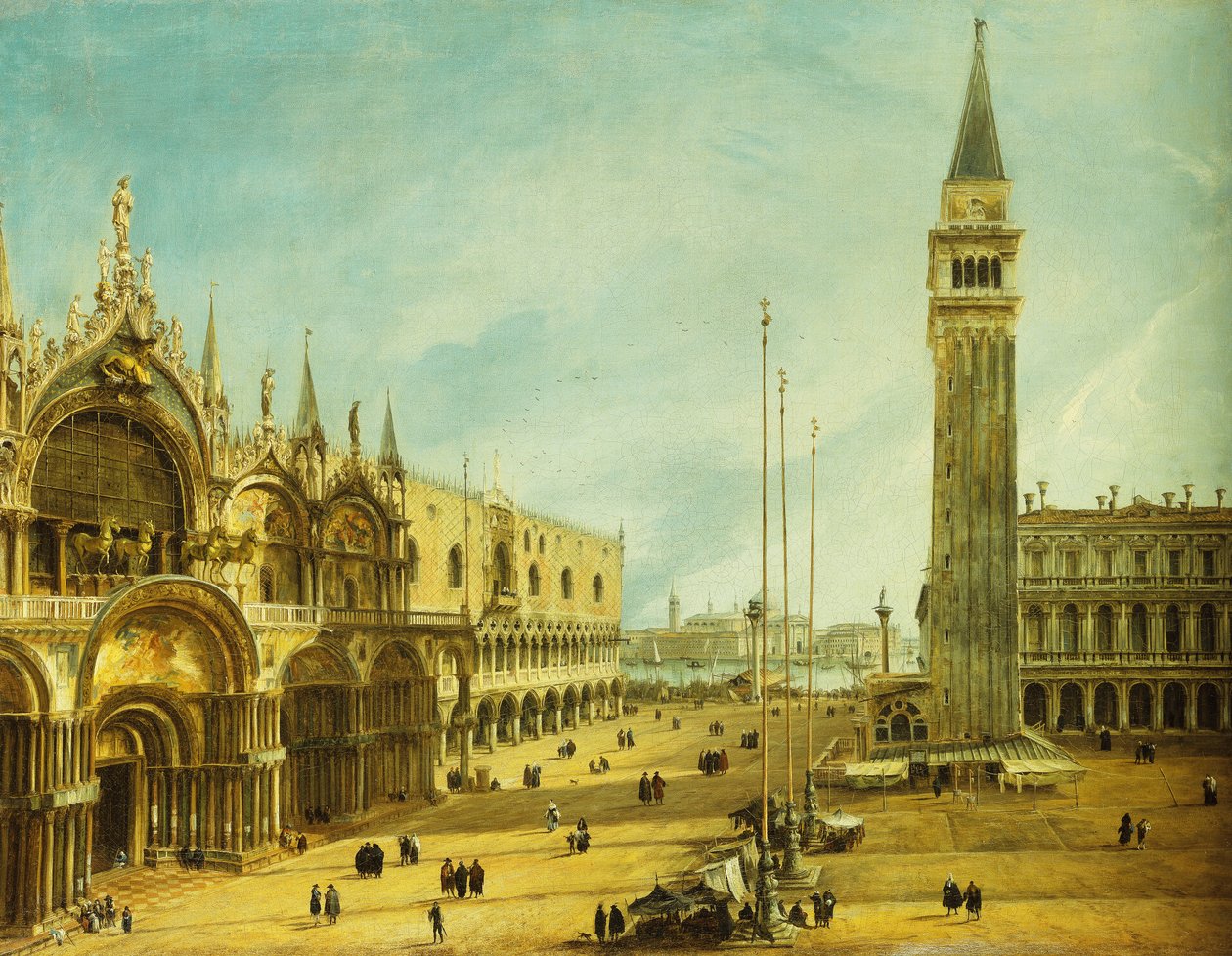 Piazza San Marco, Venedig, av Michele Marieschi