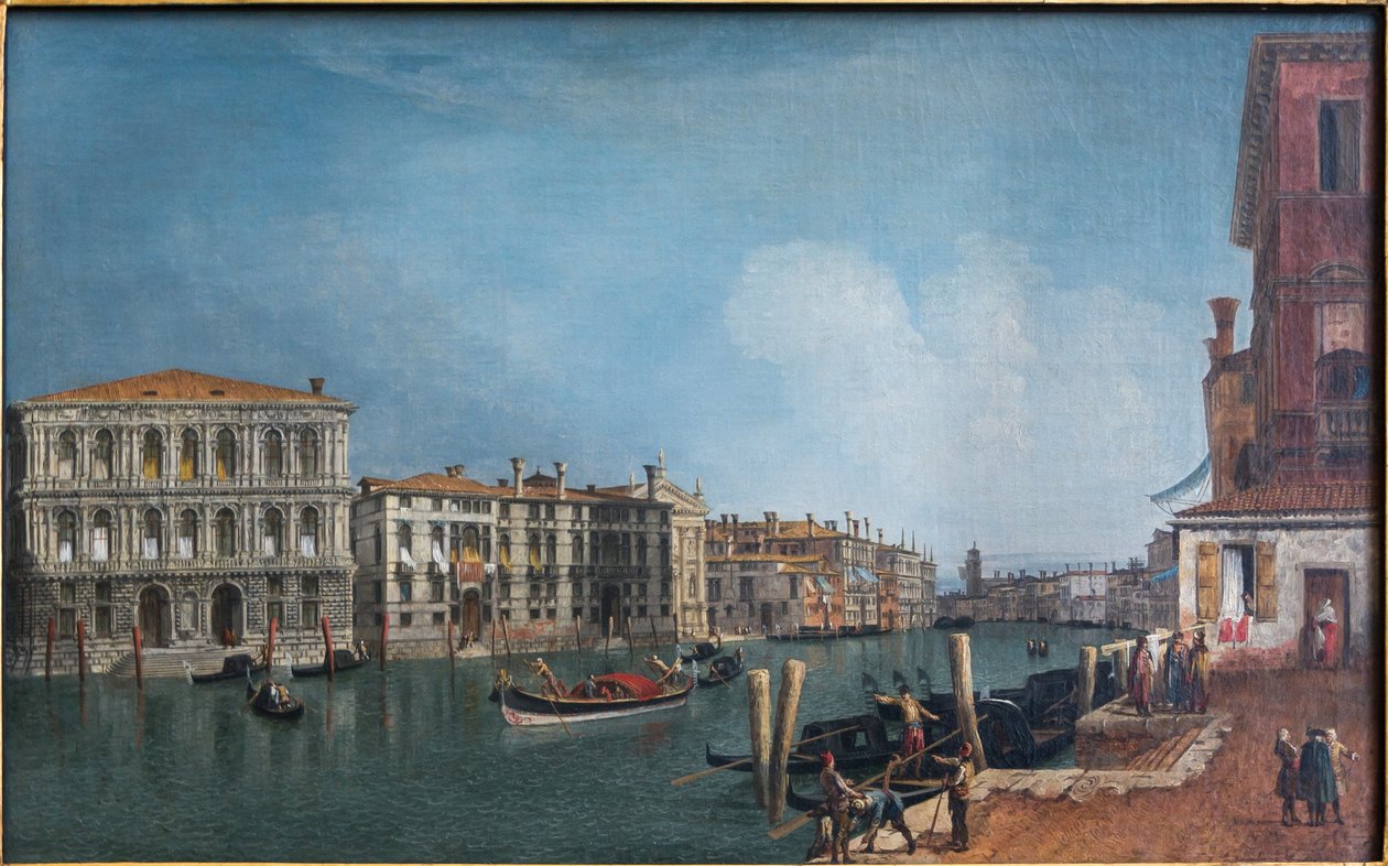 Utsikt över Canal Grande nära Cà Pesaro av Michele Marieschi