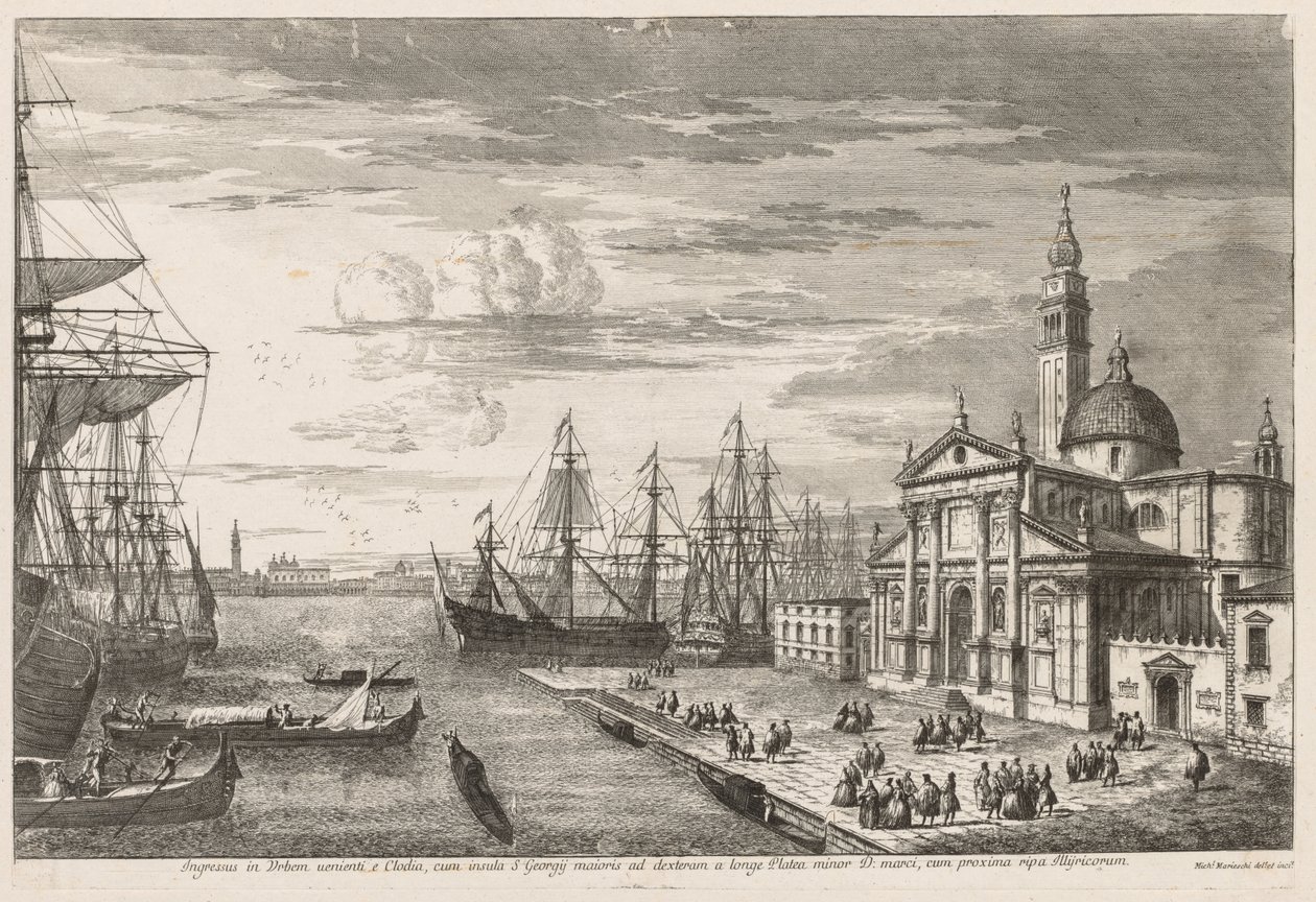 Utsikt över Venedig: The Basin of St. Mark