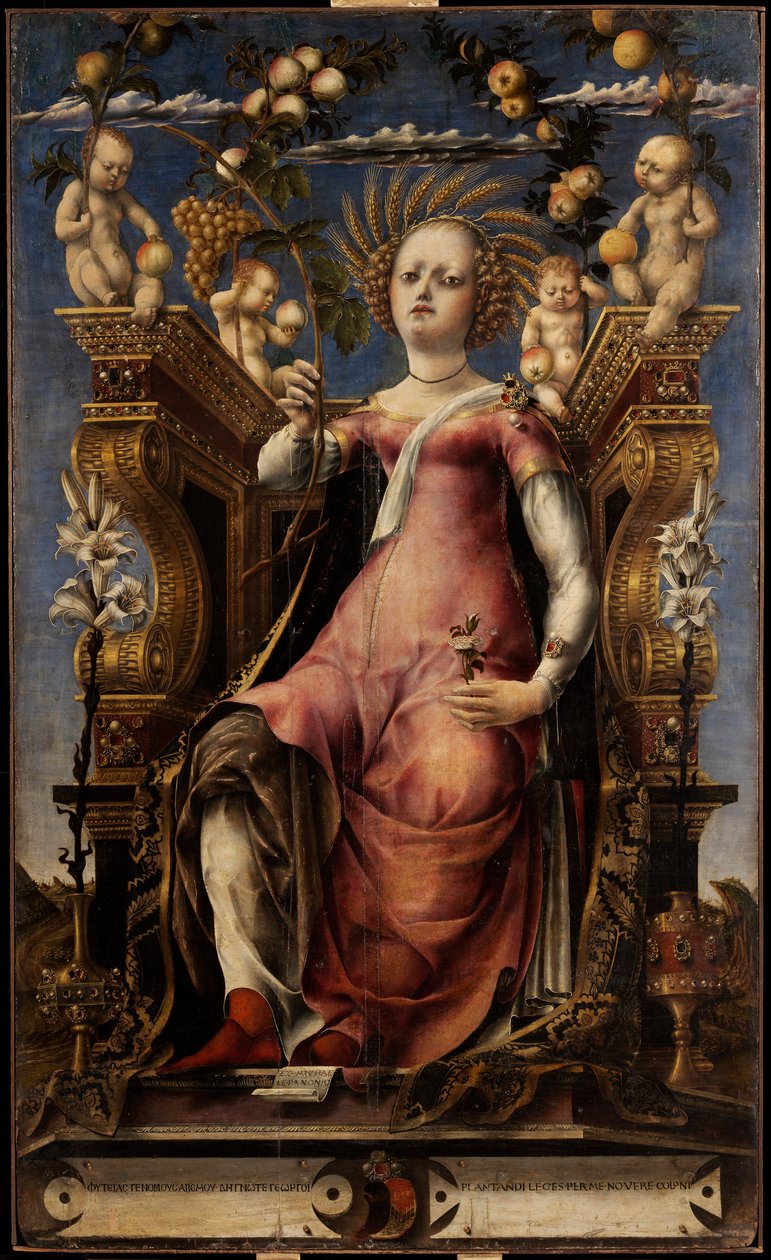 Musan Thalia, ca 1457. av Michele Pannonio