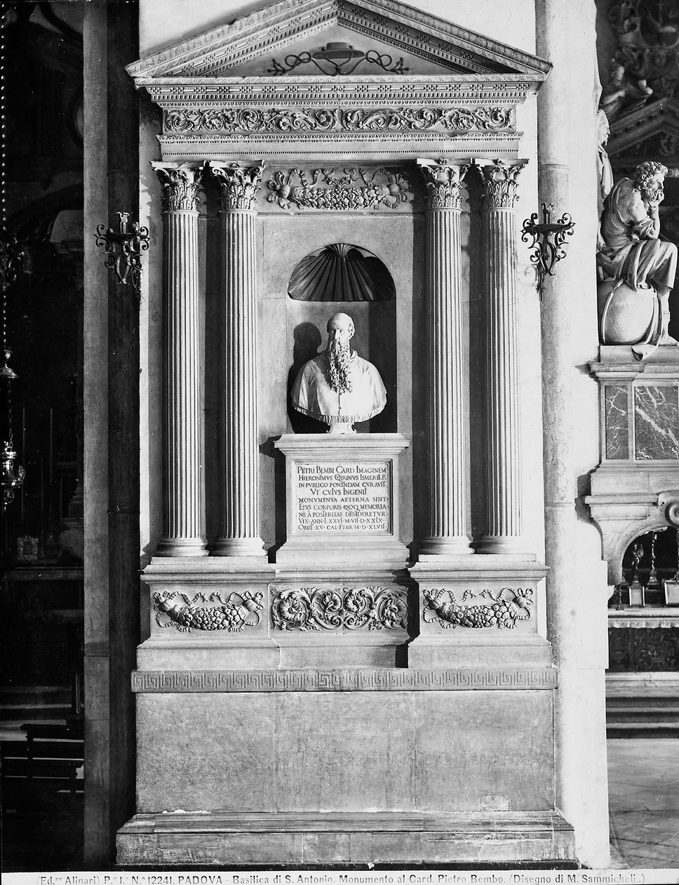 Begravningsmonument till Pietro Bembo av Michele Sanmicheli