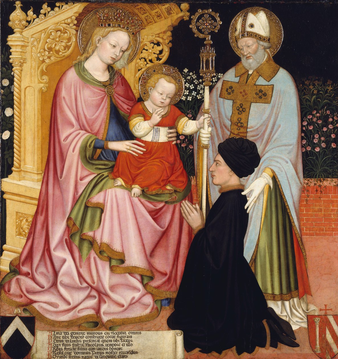 Madonna och barn med donatorn, Pietro de