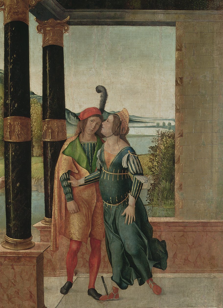 Brutus och Portia, c.1500-50 av Michelle da Verona