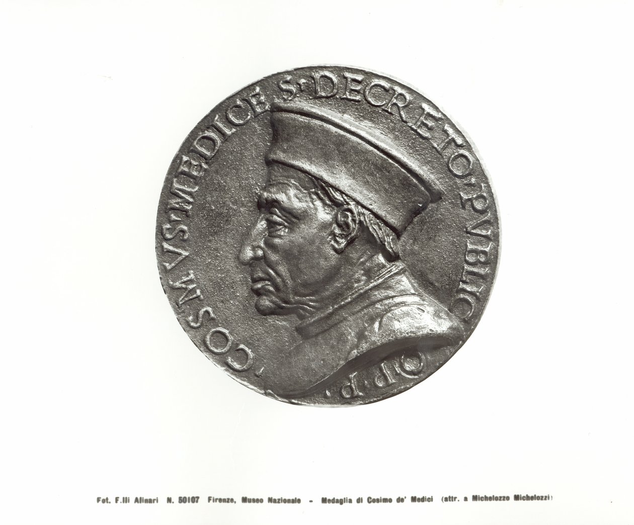 Medalj föreställande Cosimo de