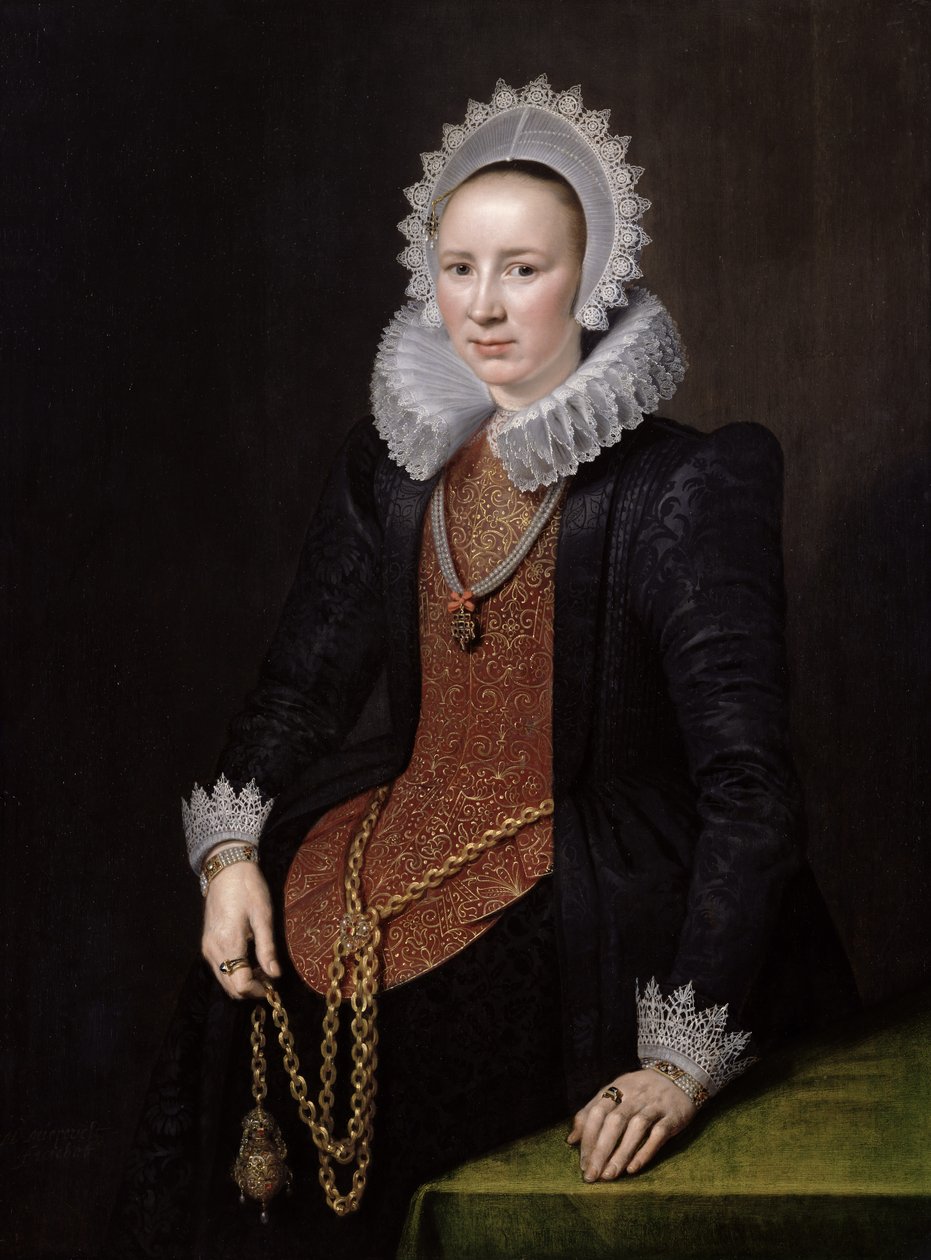 Porträtt av en dam 29 år 1615 av Michiel Jansz van Miereveld