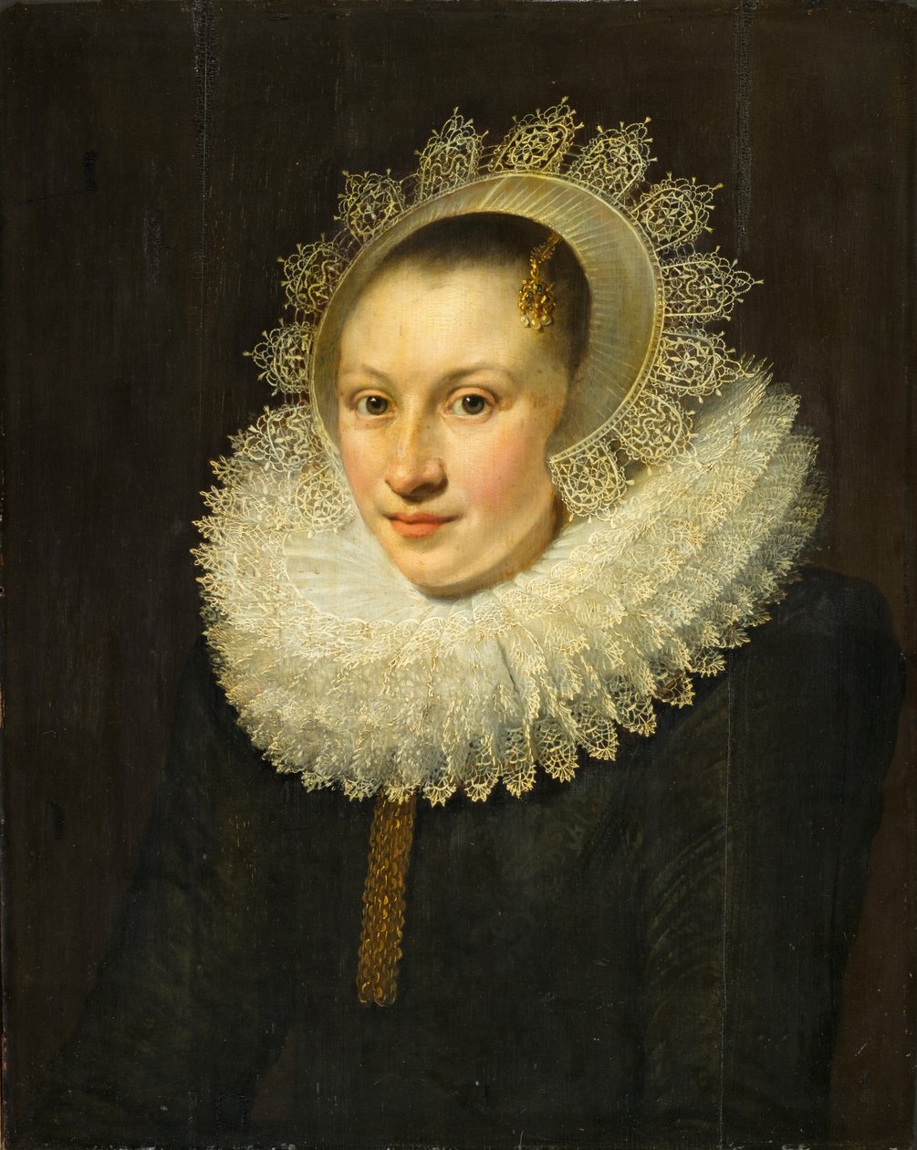 Porträtt av en ung kvinna av Michiel Jansz van Miereveld
