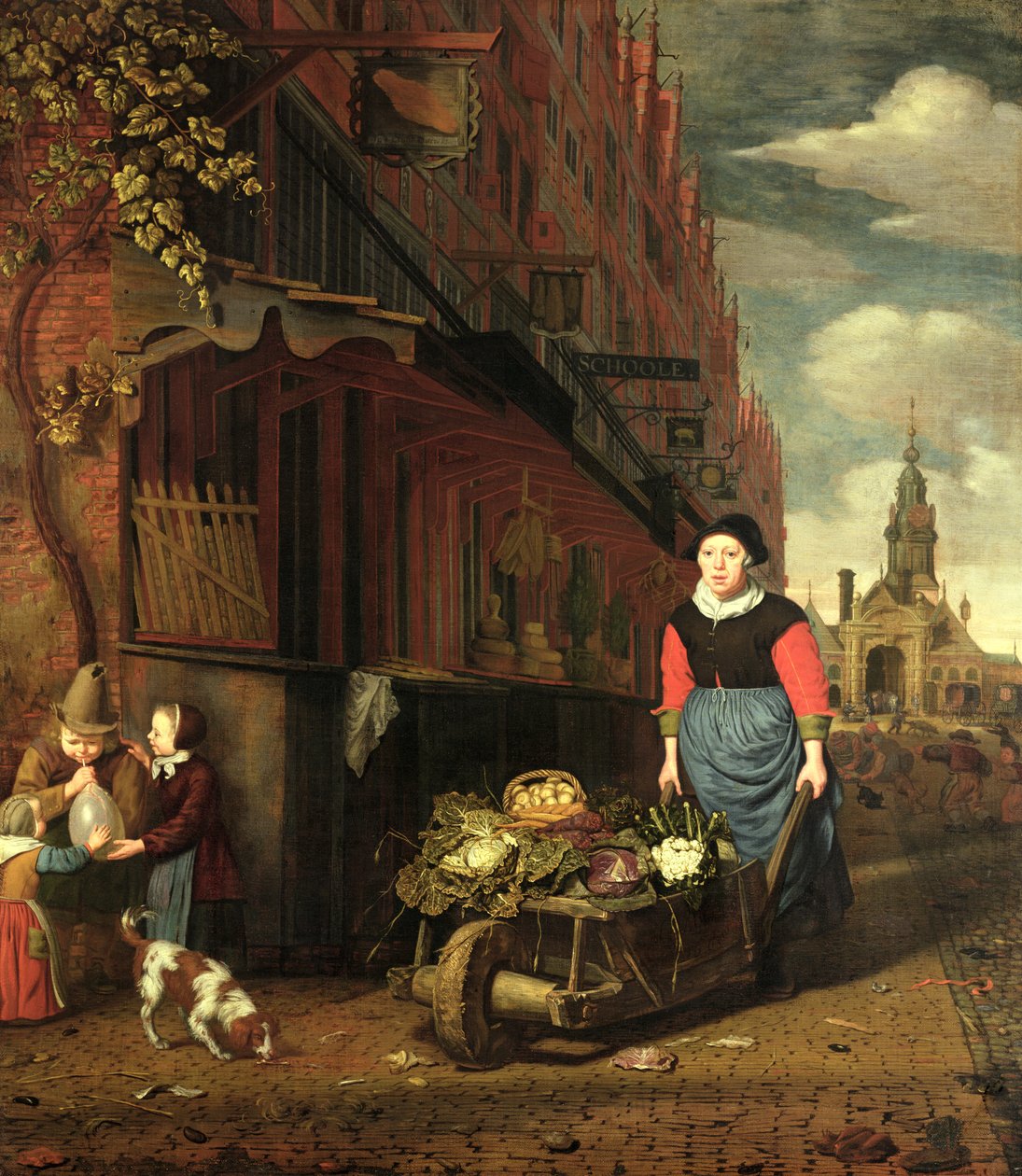 Holländsk genusscen, 1668 av Michiel van Musscher