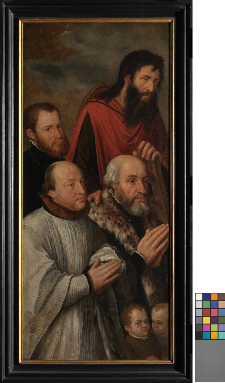Detalj av Kristi triumf (olja på panel) av Michiel I Coxie or Coxcie