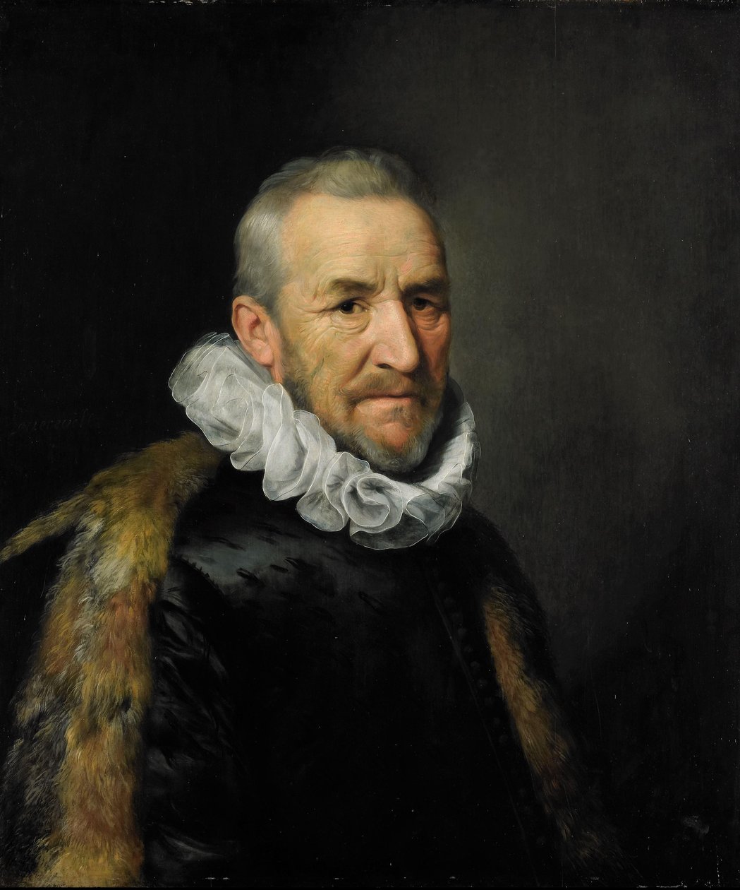 Porträtt av en man av Michiel Jansz van Mierevelt (copy after)