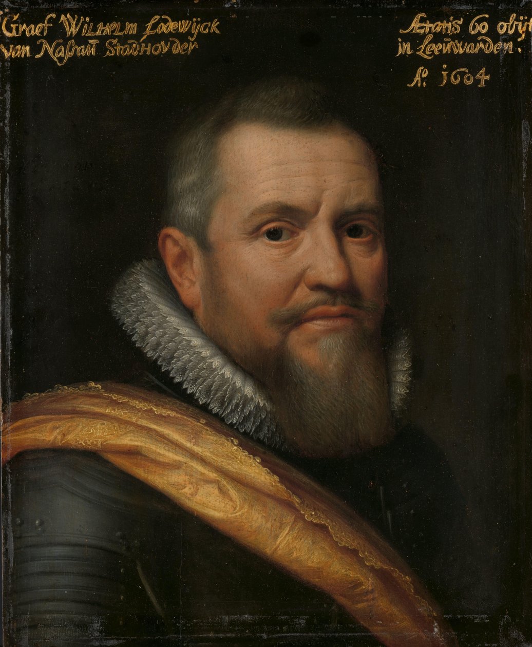Porträtt av greve William-Louis av Nassau, med smeknamnet Fader vår på västfrisiska av Michiel Jansz van Mierevelt (workshop of)