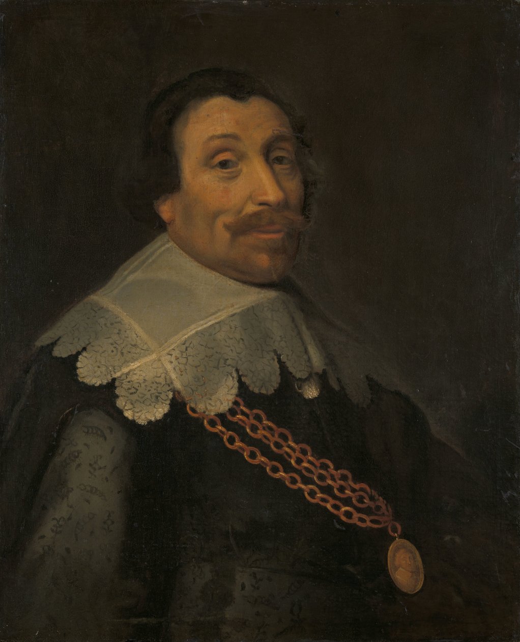 Porträtt av Maerten Harpertsz Tromp (1597-1653) av Michiel Jansz van Mierevelt (workshop of)