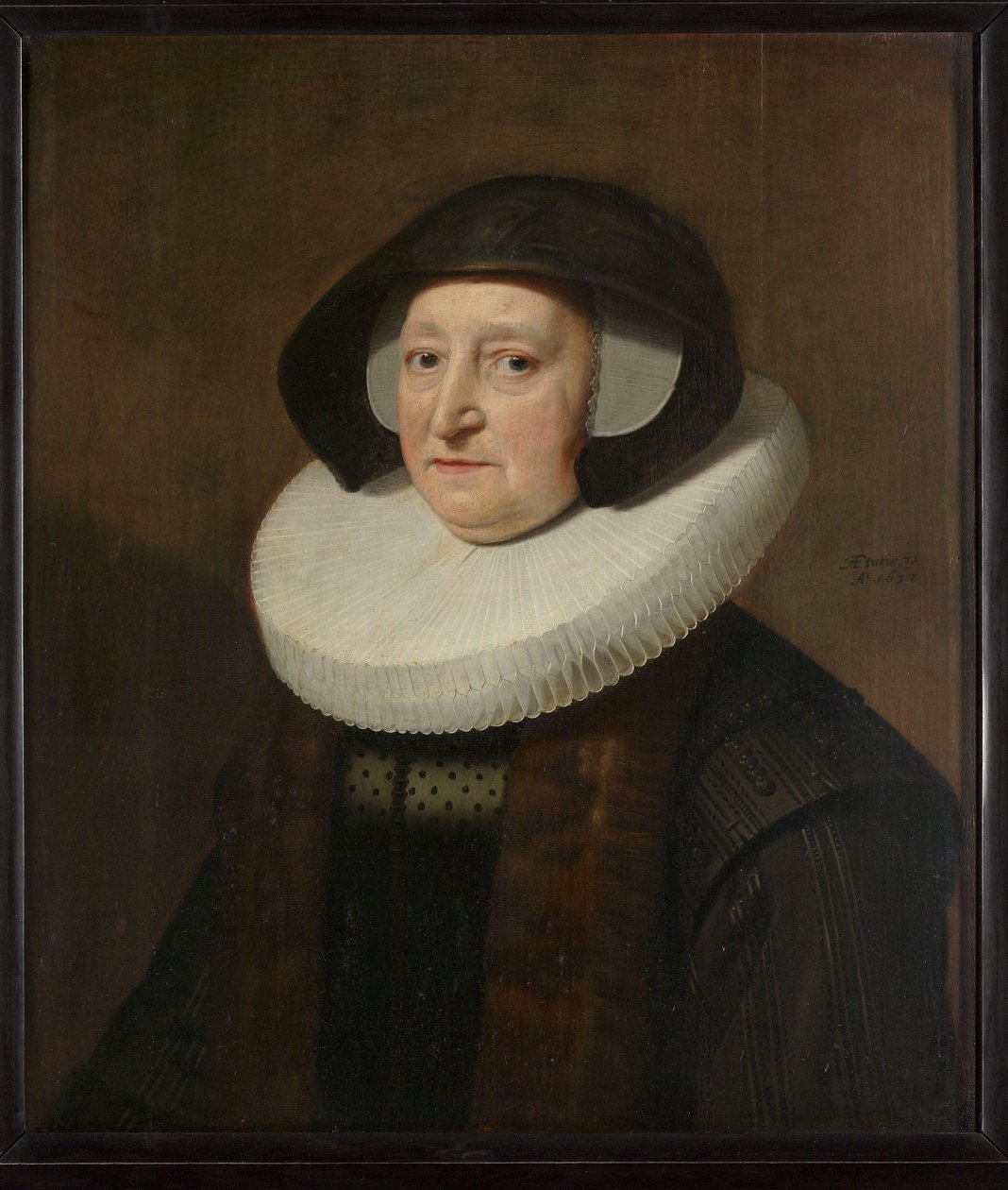 Porträtt av Maria Petitpas (?-1640) av Michiel Jansz van Mierevelt (workshop of)