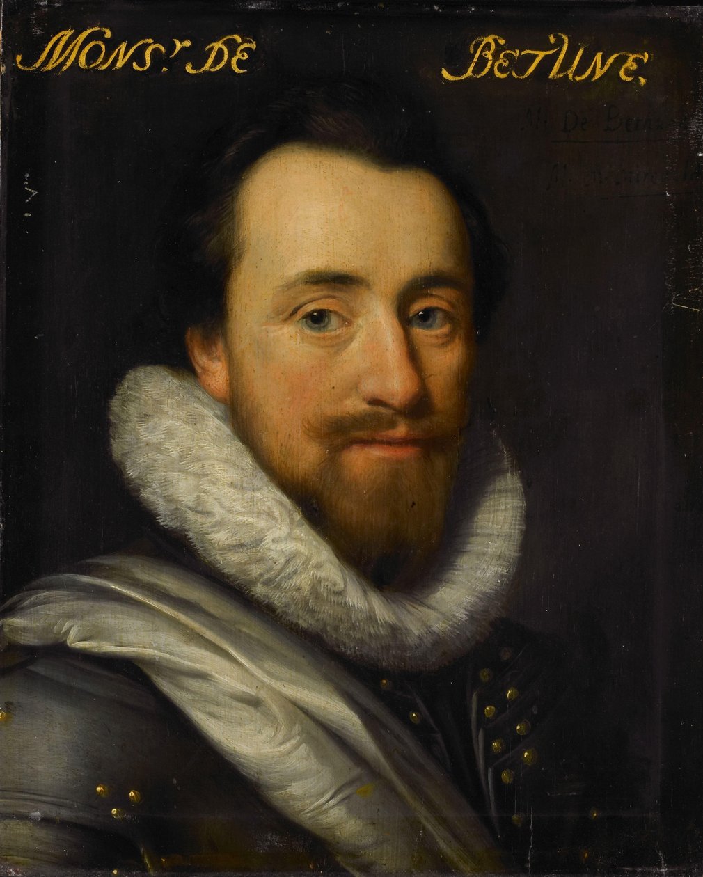 Porträtt av Syrius de Bethune, Lord of Cogni, Mareuil, le Beysel, Toulon, Conegory och Chastillon av Michiel Jansz van Mierevelt (workshop of)