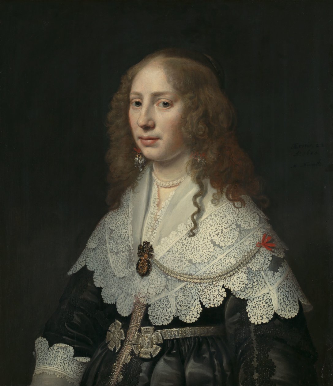 Porträtt av Aegje Hasselaer Porträtt av Aegje Hasselaer (1617-64) av Michiel Jansz van Mierevelt